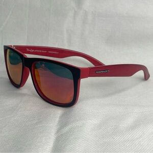 Panama Jack x Foster Grant Sunglasses SR0425 Red Black Polarized Square Frame